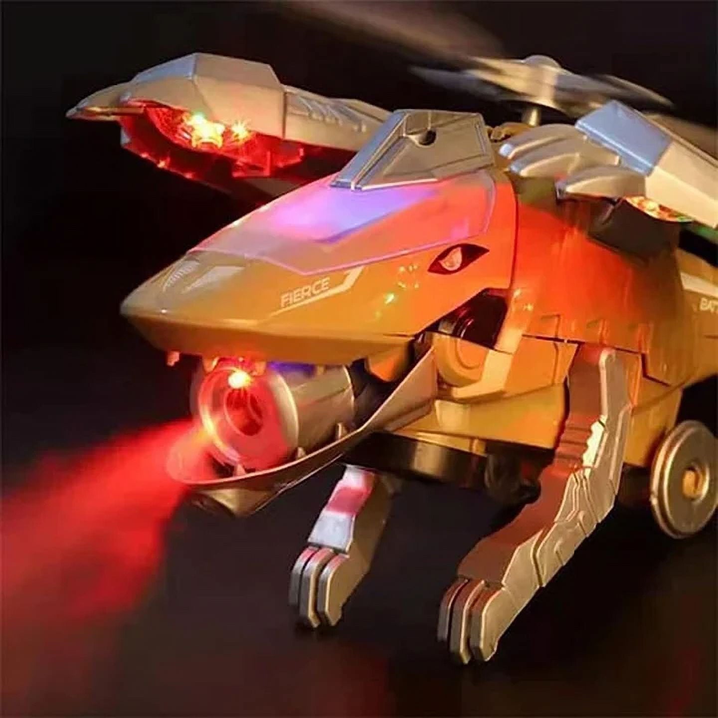 Dino Heli - LED Transforming Dinosaur Helicopter