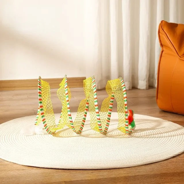 Pro Pounce Spiral - Self-Play Cat Hunting Spiral Tunnel Toy