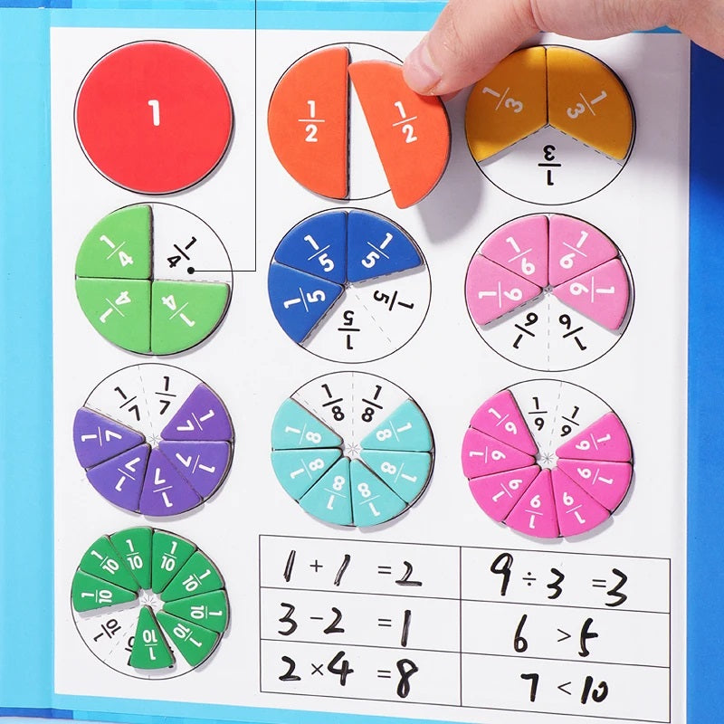 Math Mag - Magnetic Fraction Educational Puzzle