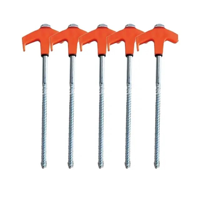 Pro Anchor - 8" Screw In Tent Stakes - Ground Anchors Screw In