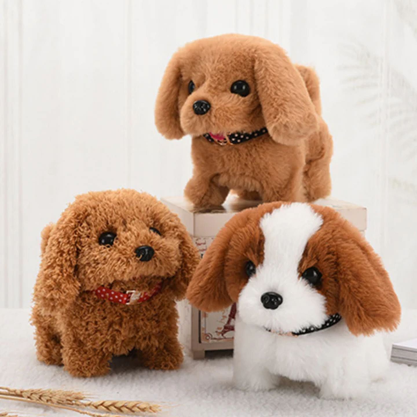 Paw Vibe - Plush Puppy Toy Electronic Interactive Pet Dog