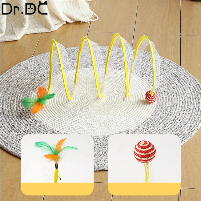 Pro Pounce Spiral - Self-Play Cat Hunting Spiral Tunnel Toy