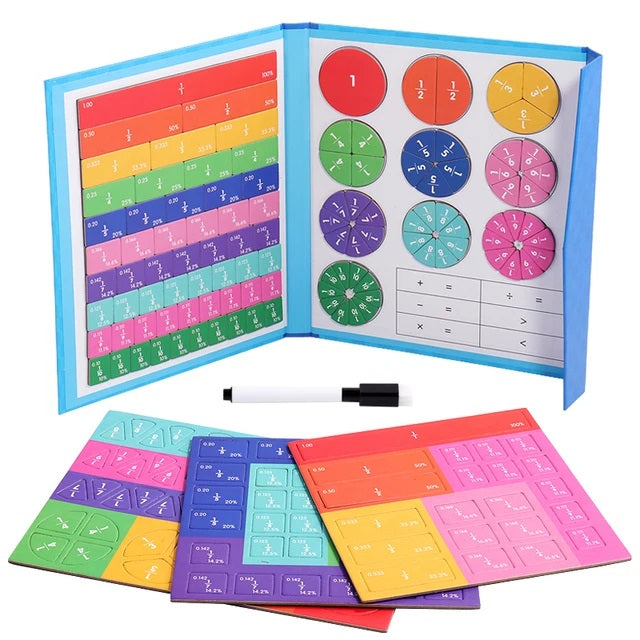 Math Mag - Magnetic Fraction Educational Puzzle
