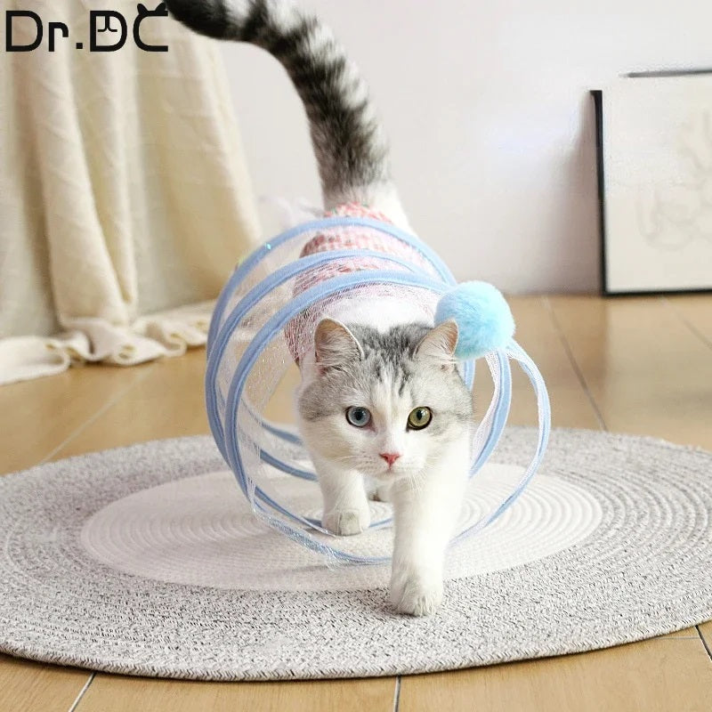 Pro Pounce Spiral - Self-Play Cat Hunting Spiral Tunnel Toy