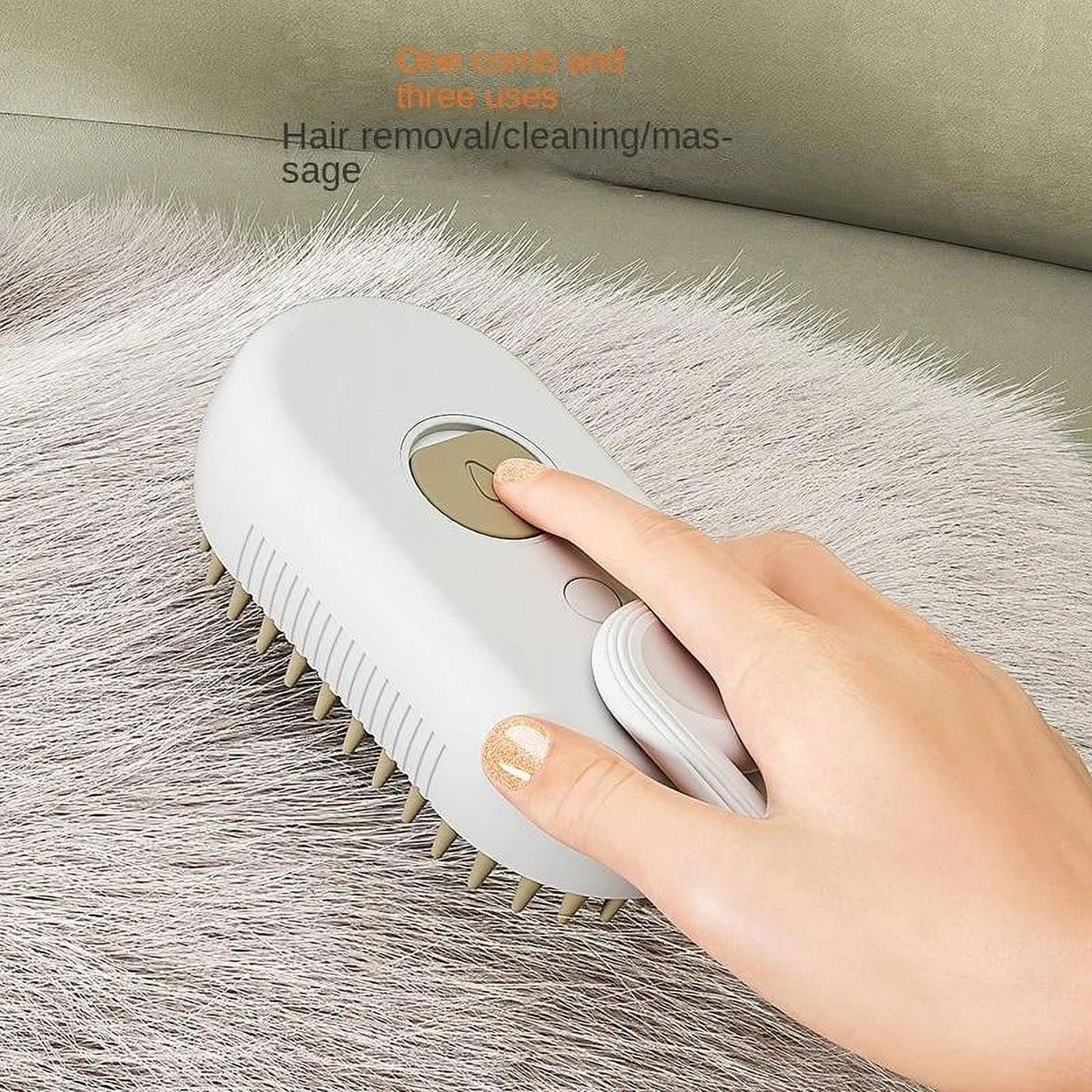 Sleek Steam - 3 in 1 Spray & Shine Pet Steamy Hair Removal Comb Massager