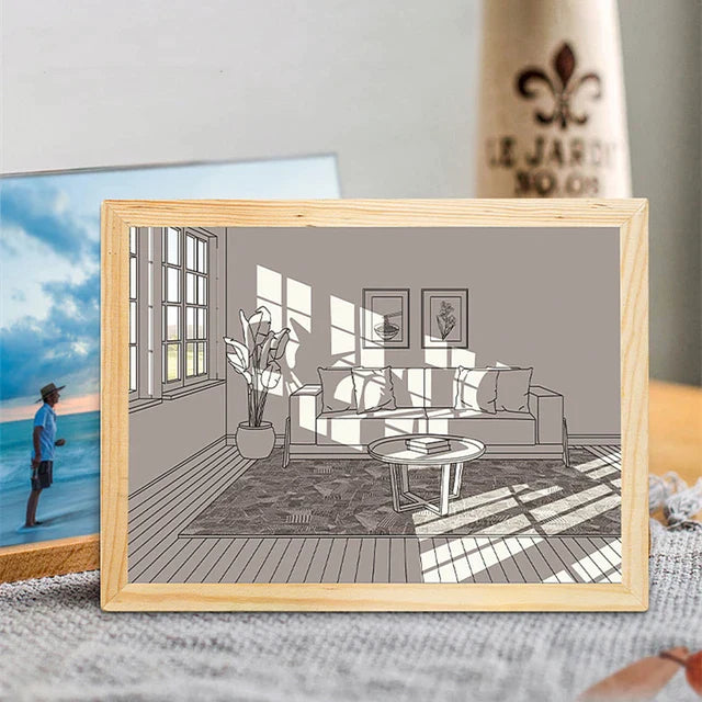 Art Illumi - Creative Art Decor Piece with Adjustable Lighting