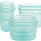Bag Re - 8Pcs/set Zip Top Silicone Food Storage Bags and Containers