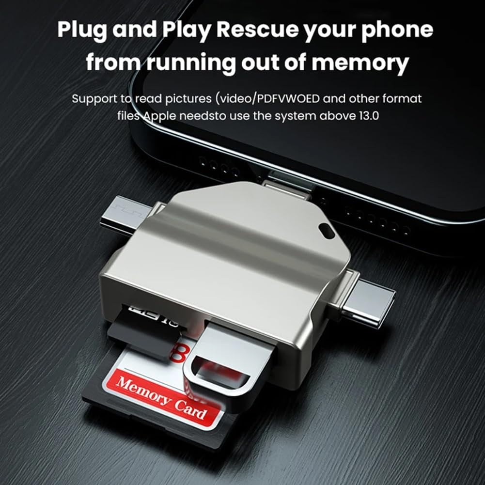 Port Multi - Multi-Port 4 in1 Universal SD TF Card Reader