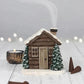 Cabin Aroma - Log Cabin Incense Burner With Smoking Chimney