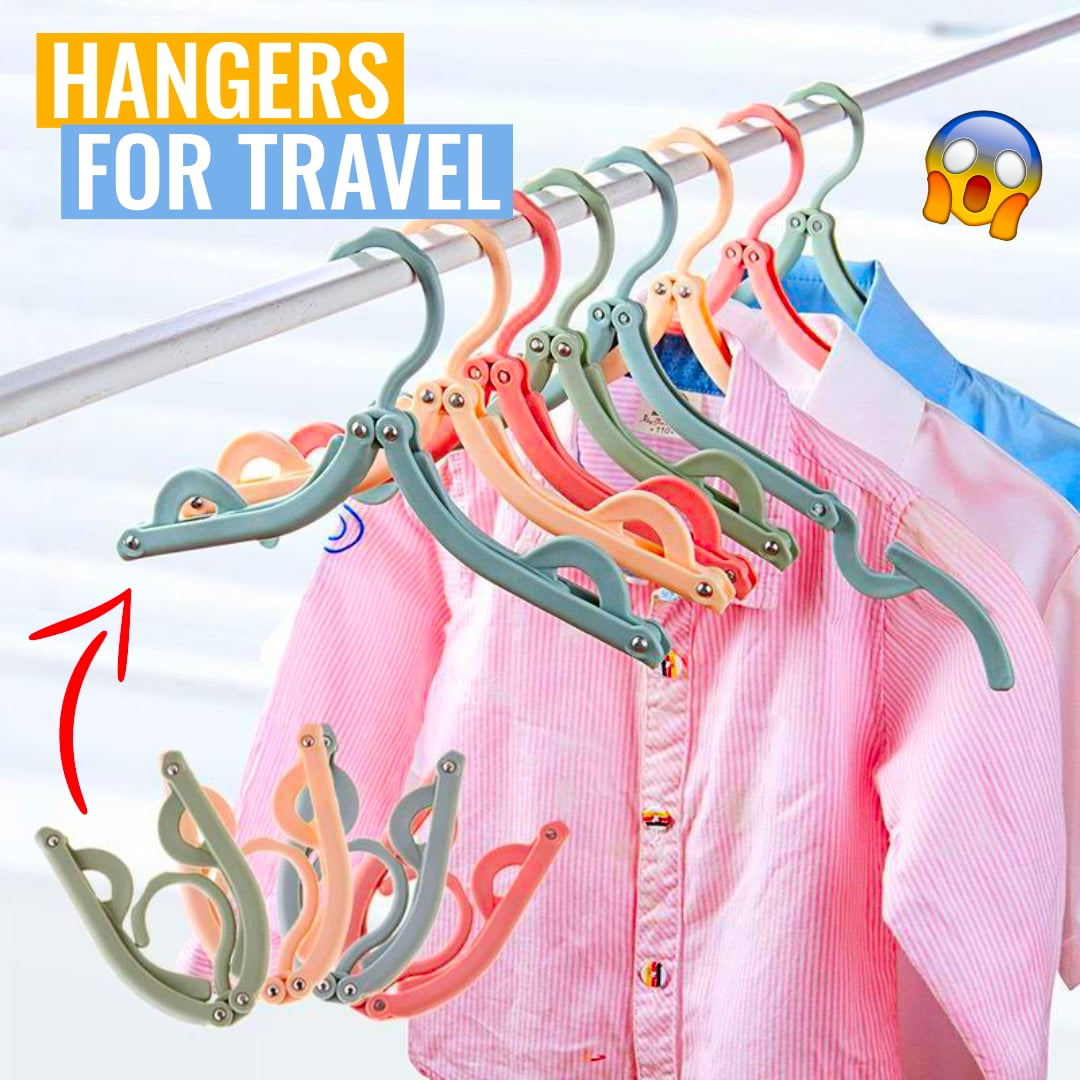 It Hang - Retractable Portable Travel Hangers (Black/Blue/Green)