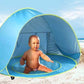 Hub Pop - Portable Pop Up Baby Beach Tent (Blue)