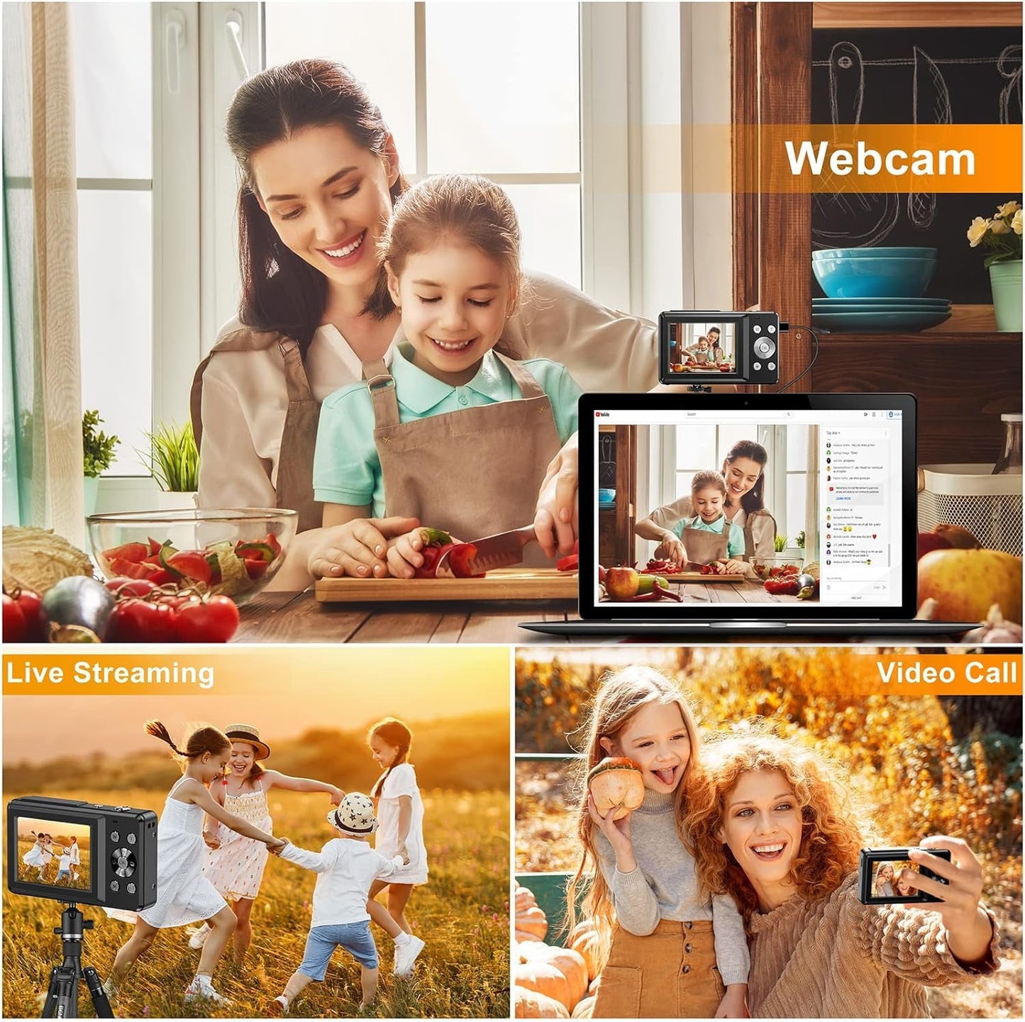 Snap Tot - 16X Zoom 1080P Digital Camera for Kids