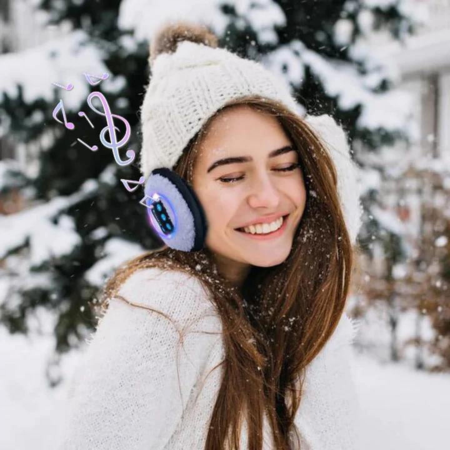 Muffs Plush - Wireless Bluetooth Warm Plush Earmuffs