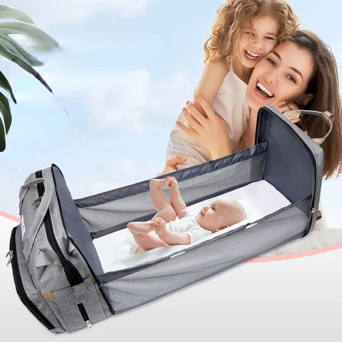 Crib Carry - Diaper Bag & Portable Baby Crib