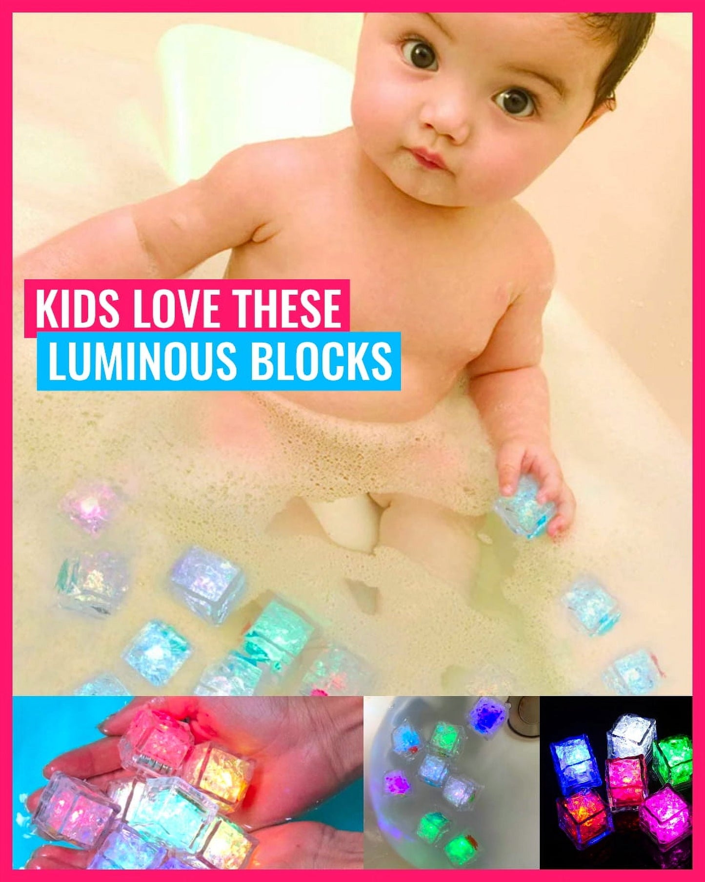 Cubes Splash - LED Ice Cube Bath Toy