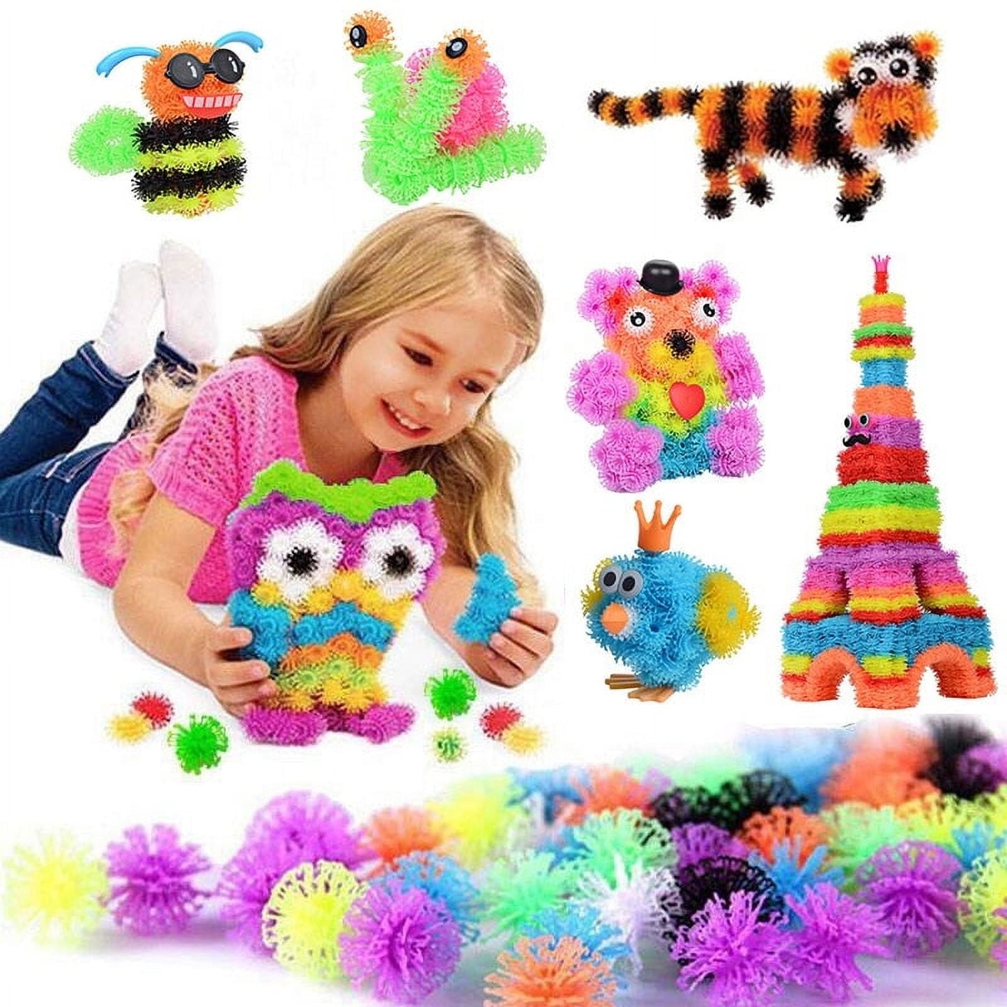 Art Puff - Thorn Ball Clusters 3D Model Construction DIY Building Blocks Toy