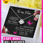 Knot Majka - Mother's Day - To My Mom Time May Fly Love Knot Necklace