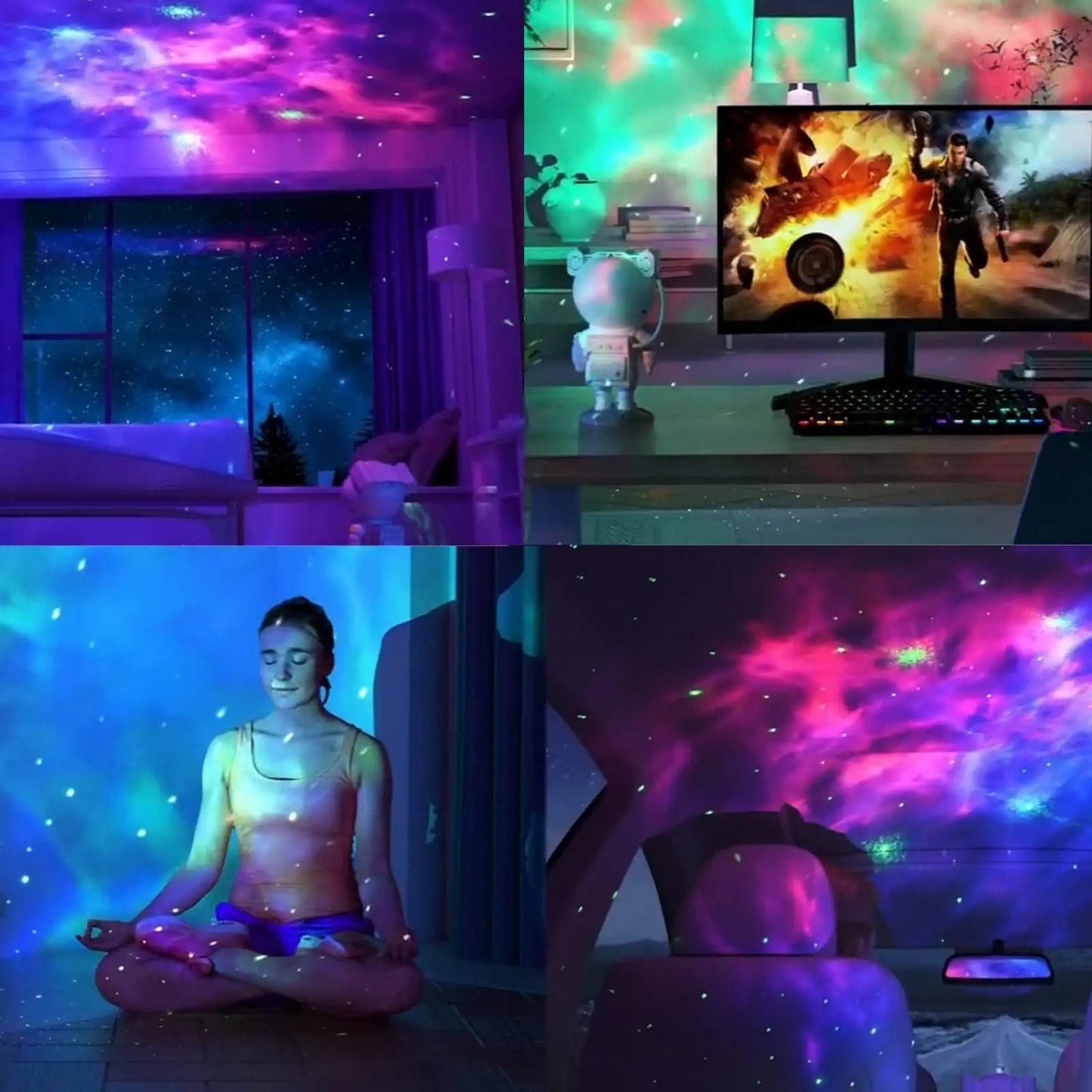 KDZ Astronaut Galaxy Projector With Remote Control